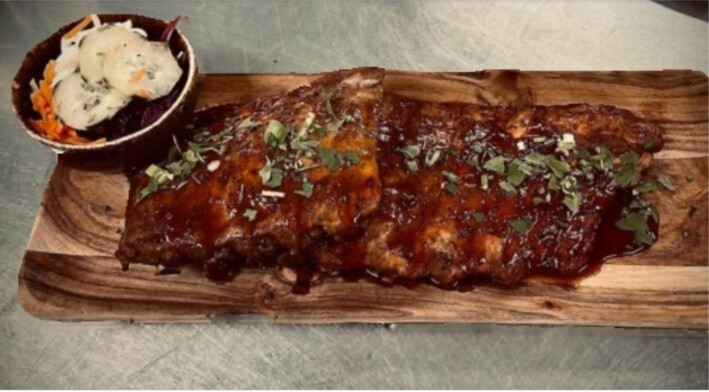Spare ribs marinées à la Chouffe